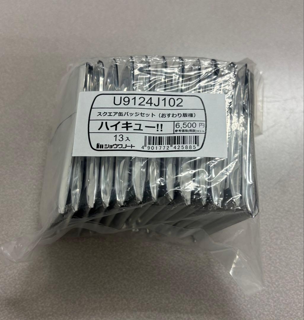 ハイキュー スクエア缶バッジセット おすわり版