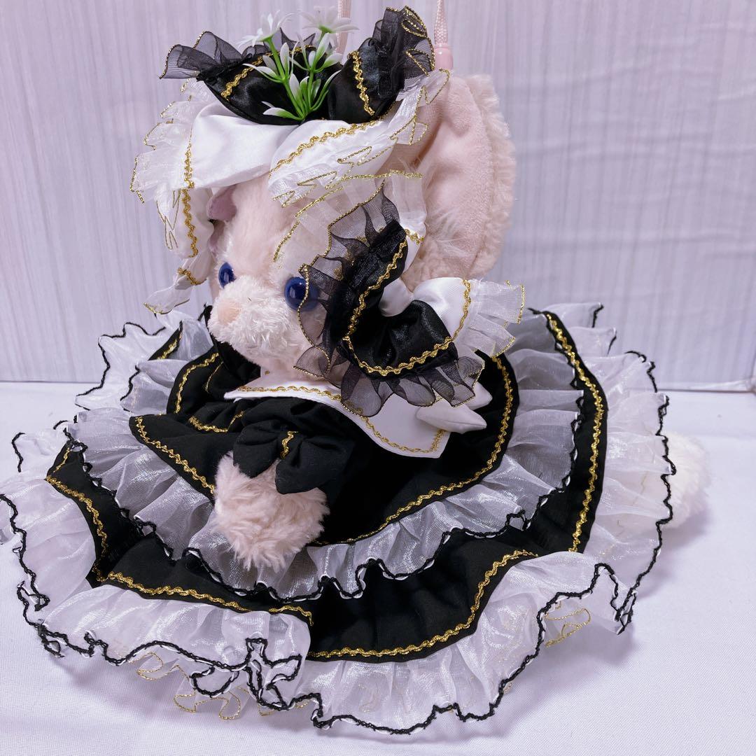 【MAKO】2着セットリーナベル　ショルダーサイズ　黒のふわふわドレス