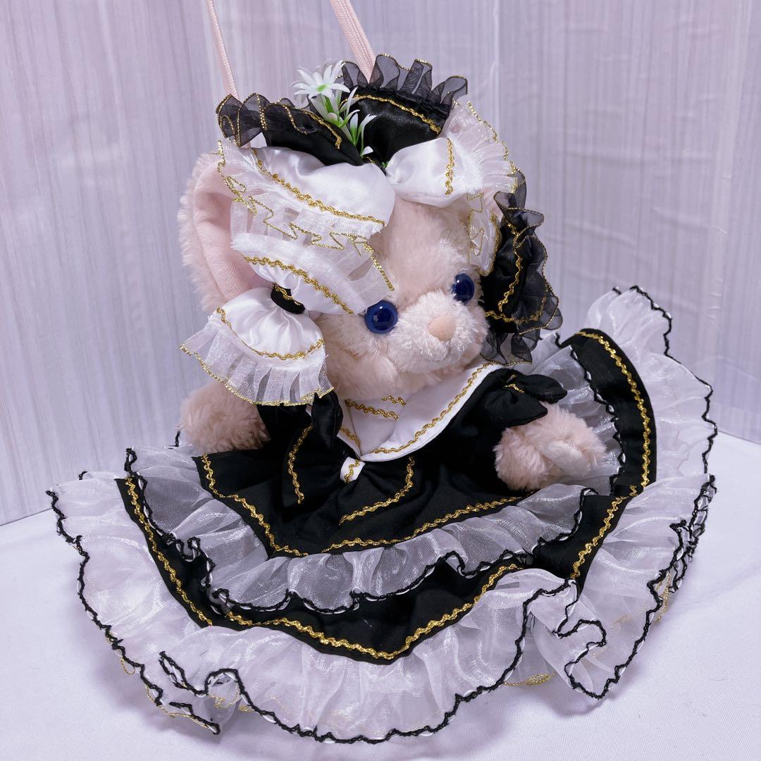 【MAKO】2着セットリーナベル　ショルダーサイズ　黒のふわふわドレス