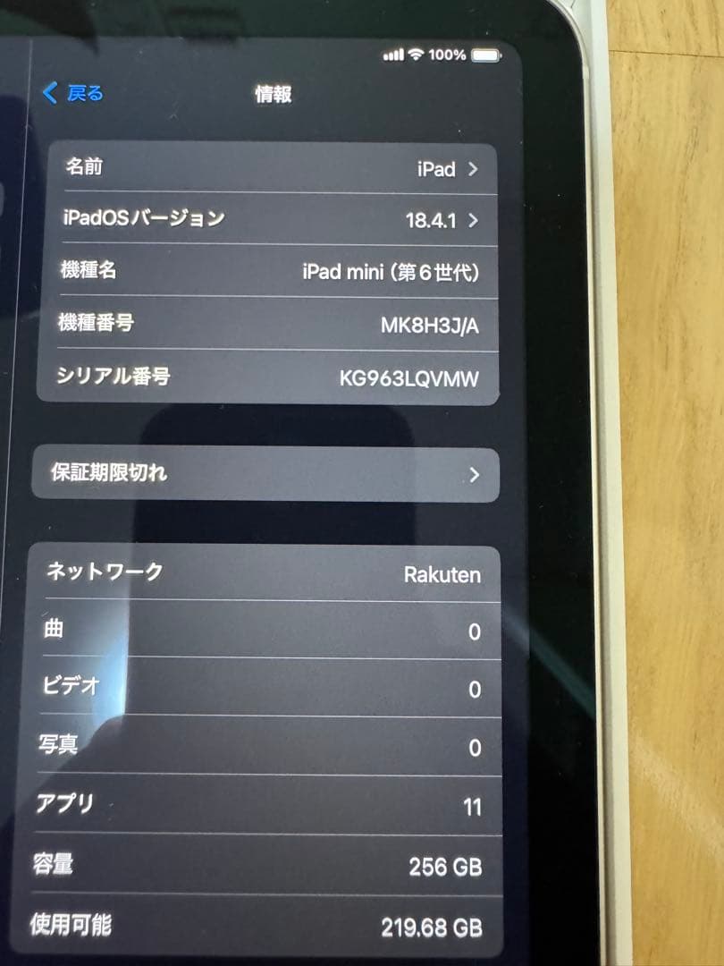 iPad mini6 256GB Wi-Fi+Cellular 美品