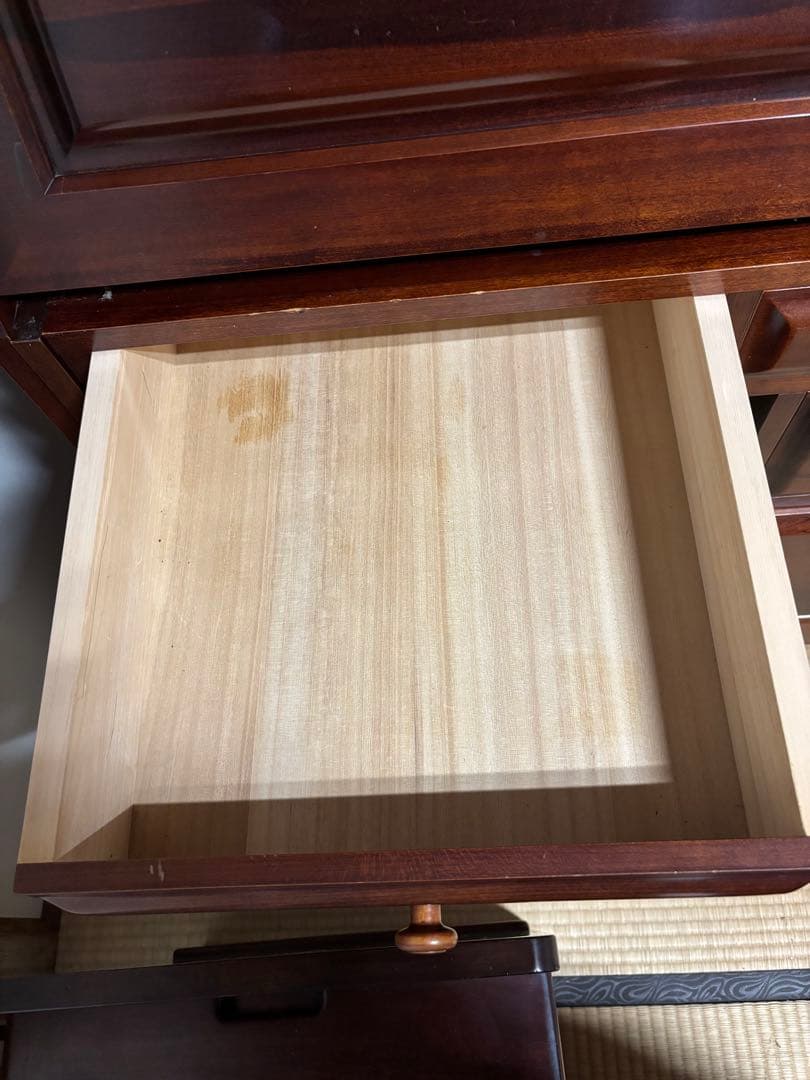 木製折りたたみデスク 収納付き