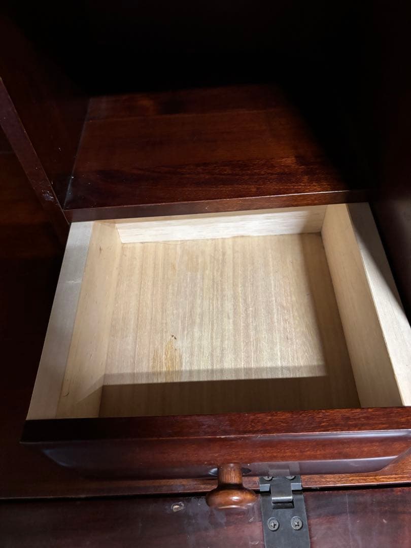 木製折りたたみデスク 収納付き