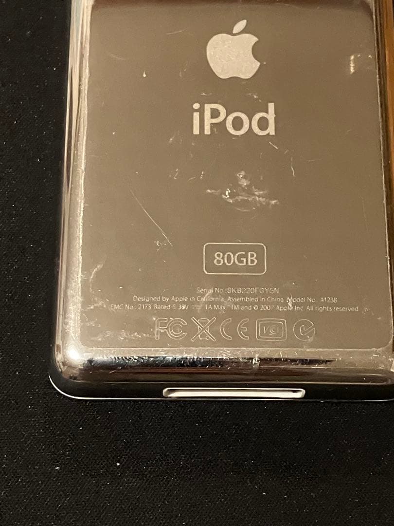 【動作確認済み】iPod Classic 80GB シルバー（MB029J）