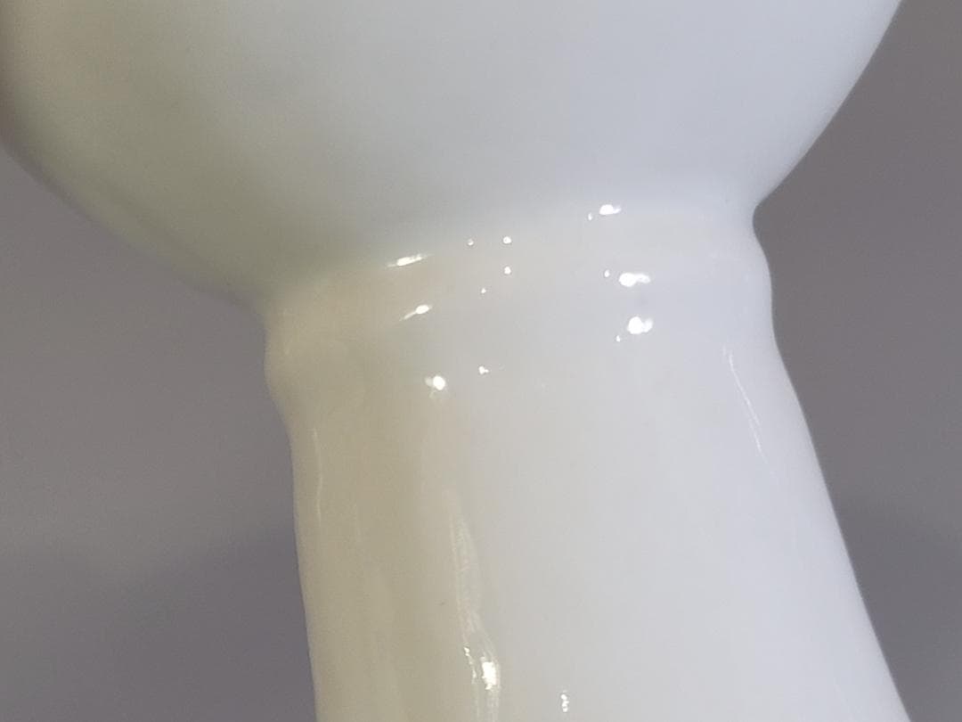 中国 白磁 高碗 一対 官 銘