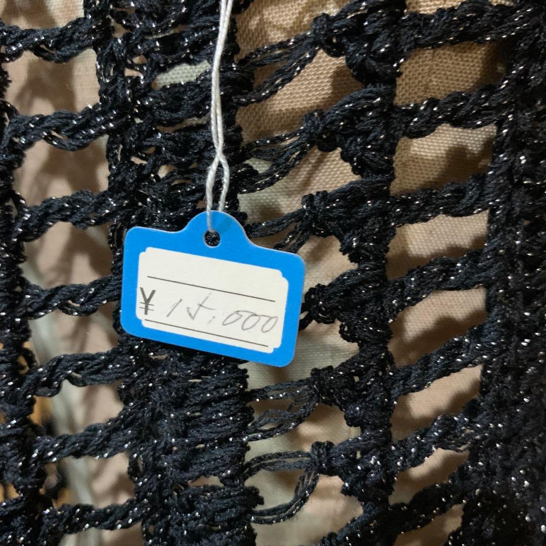 ☆新品 ハンドメイド作品 ブラックレース三角ショール¥15000