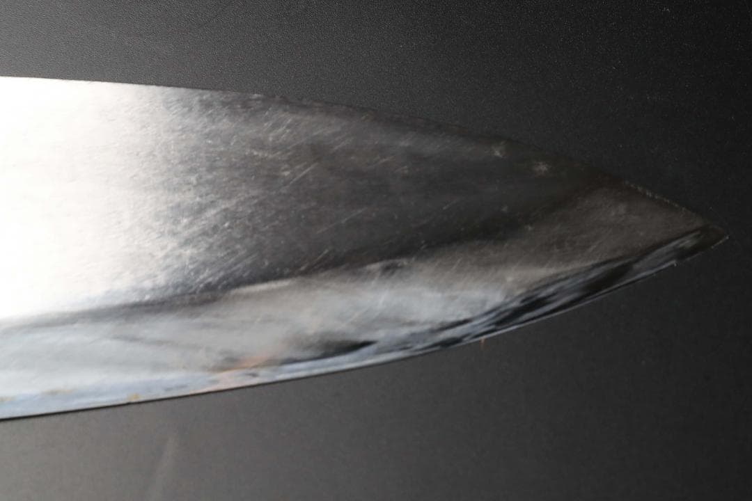 ら*い様 正本総本店　本霞　玉白鋼　出刃包丁　栗型柄　刃渡り220mm 和包丁