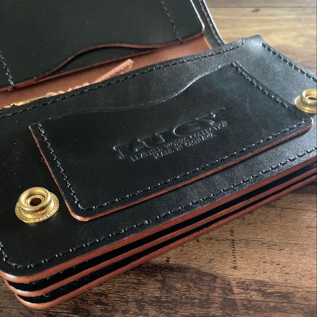 【やっほい様ご確認用】ミドルトラッカーウォレット 【お札を折らずに収納】