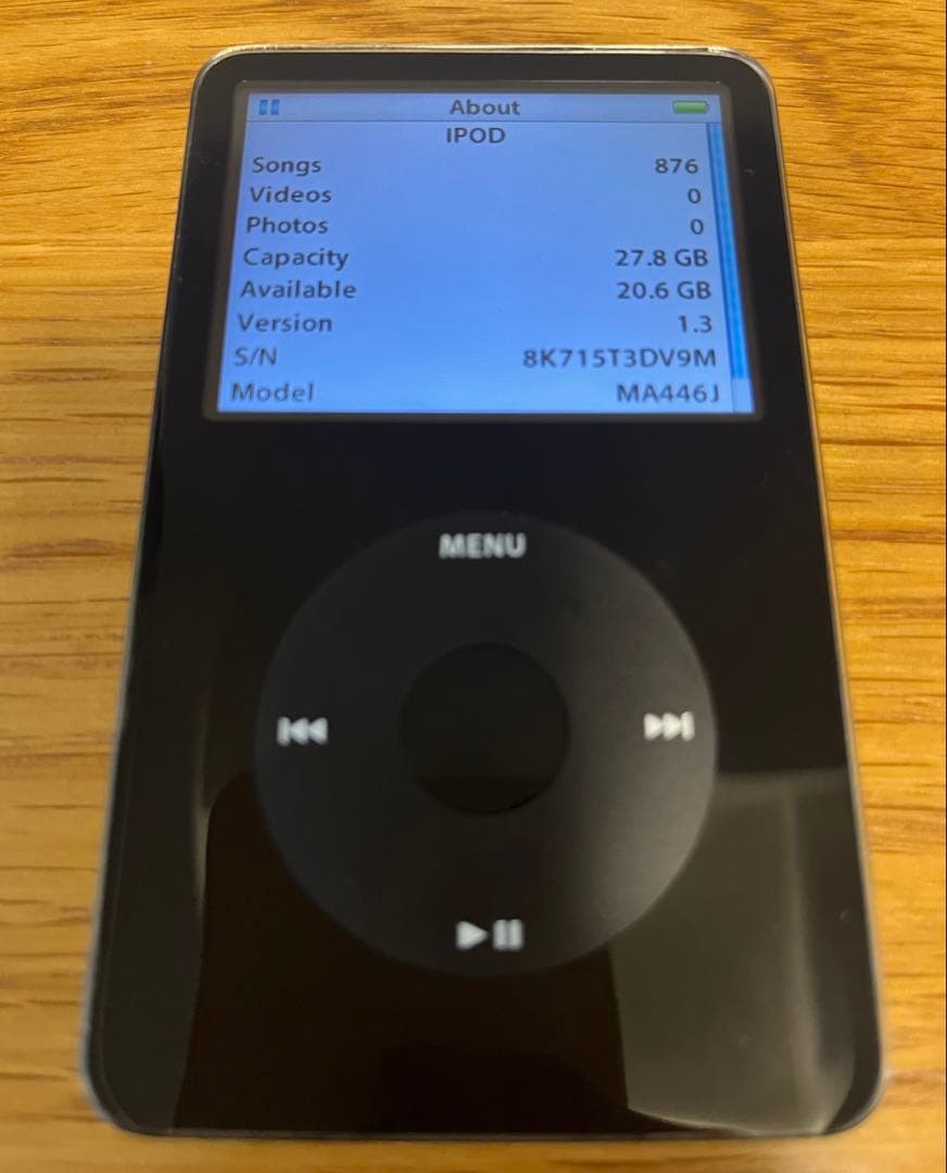 【名機】iPod classic 5.5世代 30GB MA446J 動作品