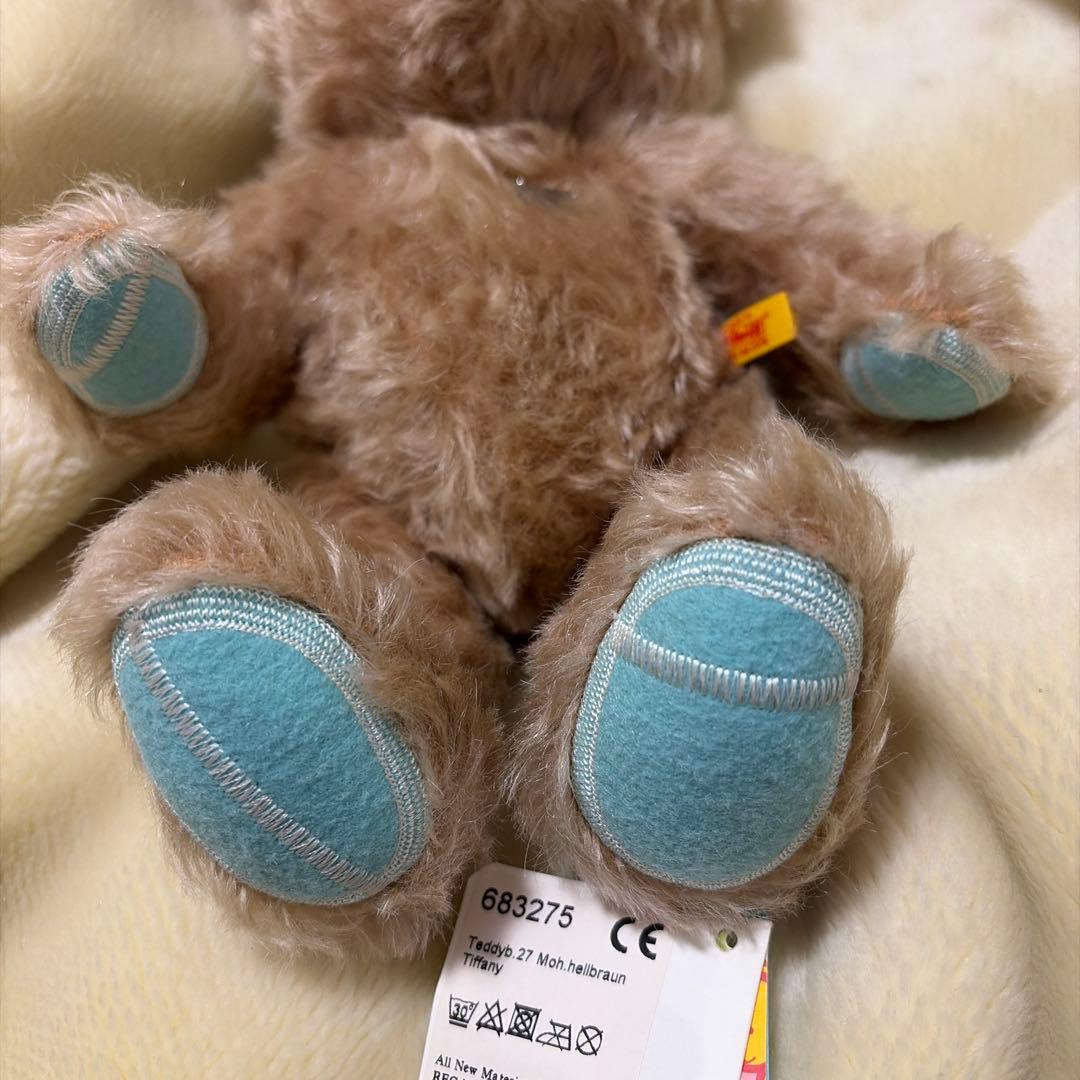 Tiffany×Steiff コラボベア ぬいぐるみ　銀ハート変色あり