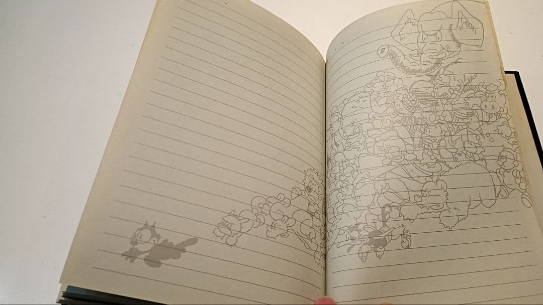Felix the Cat　サンリオ80年代　厚手イラスト入りノート　文具