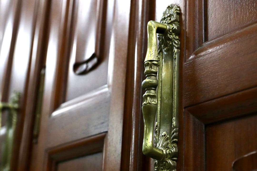 GMIH81○府中家具 最高級 ワードローブ 洋服箪笥 洋タンス チーク材 約