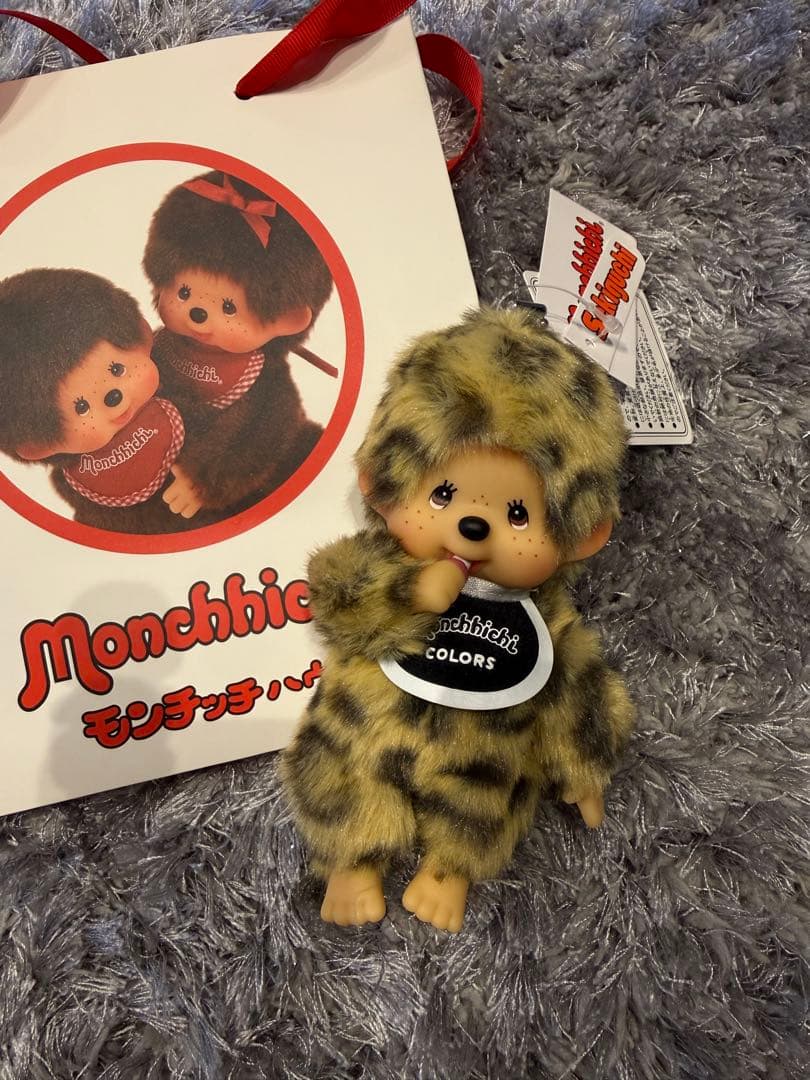 【入手困難】モンチッチ colors ヒョウ柄 マスコットキーチェーン