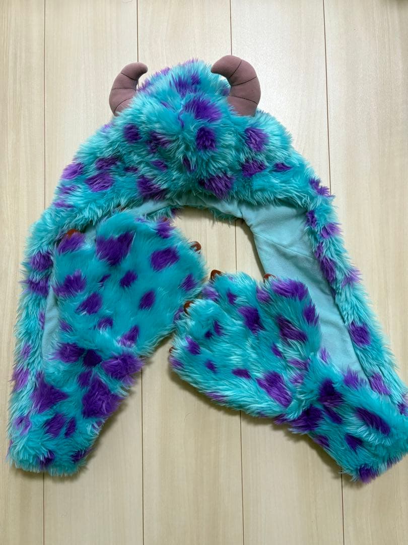 ディズニー サリー 手袋付きマフラー マフラーキャップ