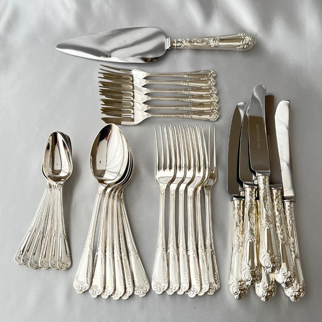 【Hugh Foulerton】デザートセット 6名用31本組 サーバー付