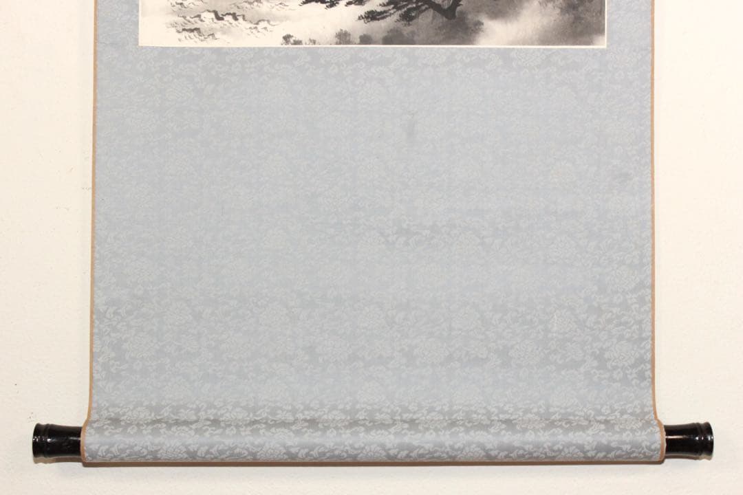 No5888 掛軸　在銘　姜壽民　畑江松崖　紙本　中国画　古画　古美術　送料無料