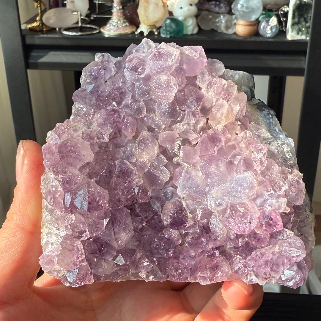 天然石シュガーアメジストの原石　置物　鉱物NO.011613