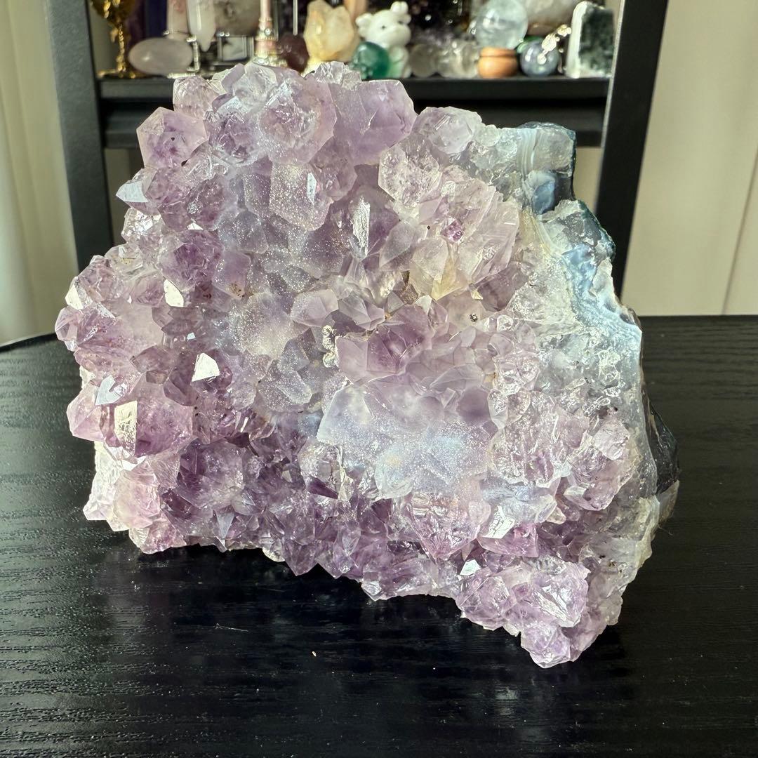 天然石シュガーアメジストの原石　置物　鉱物NO.011613