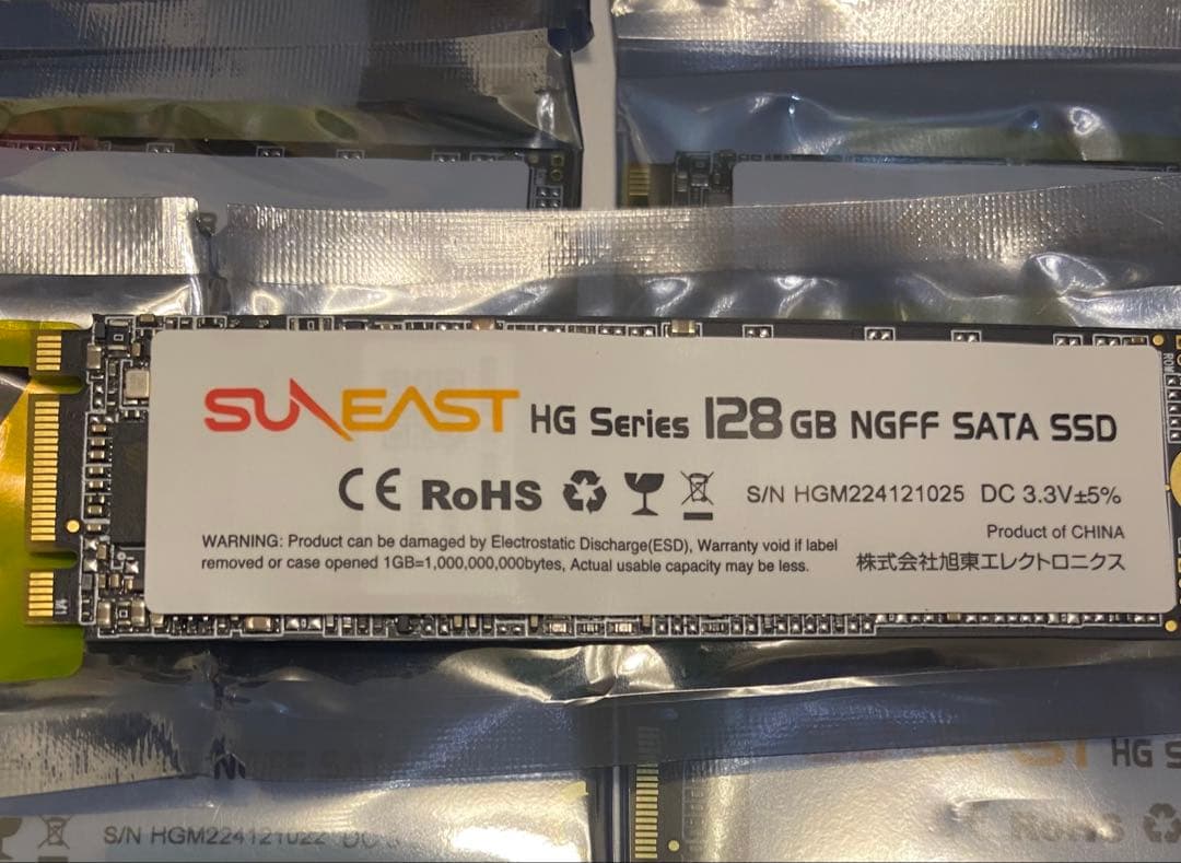 SULEAST HG Series 128GB NGFF SSD(8セット)