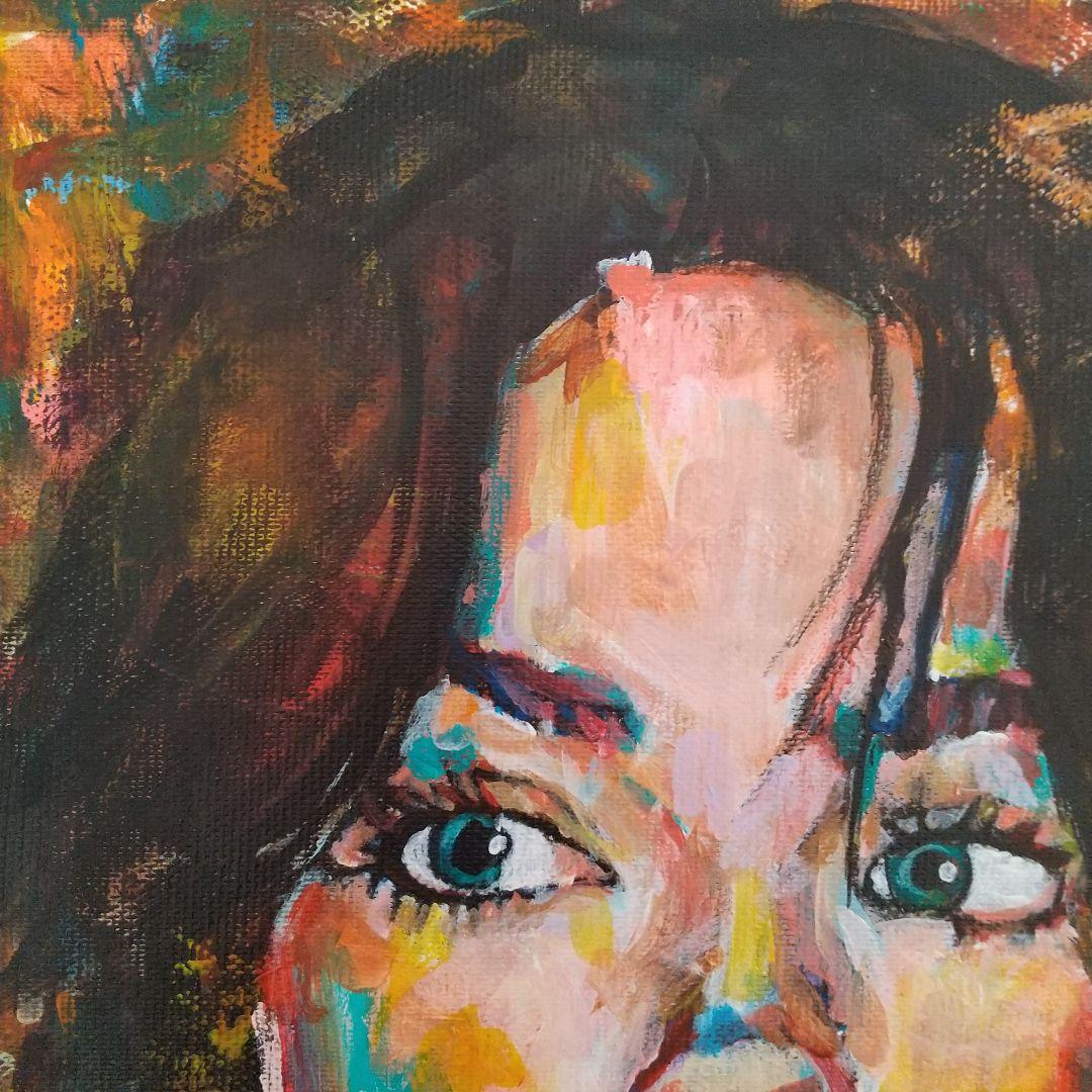 人物画#34 女性の肖像 アクリル画 3号