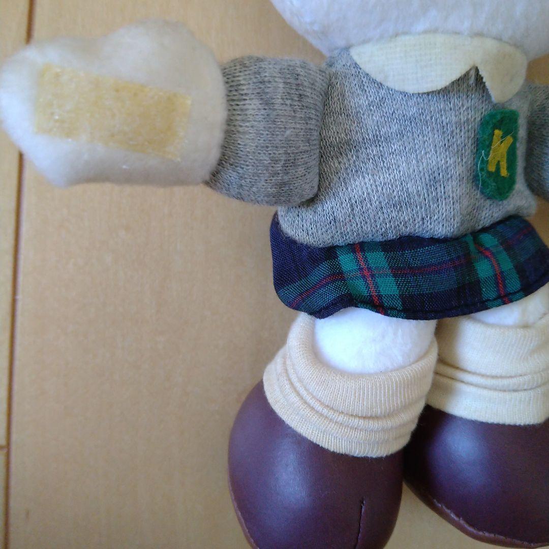 [値下げ]レトロ　キティ ぬいぐるみ JK　約16cm　サンリオ　ギャル　制服