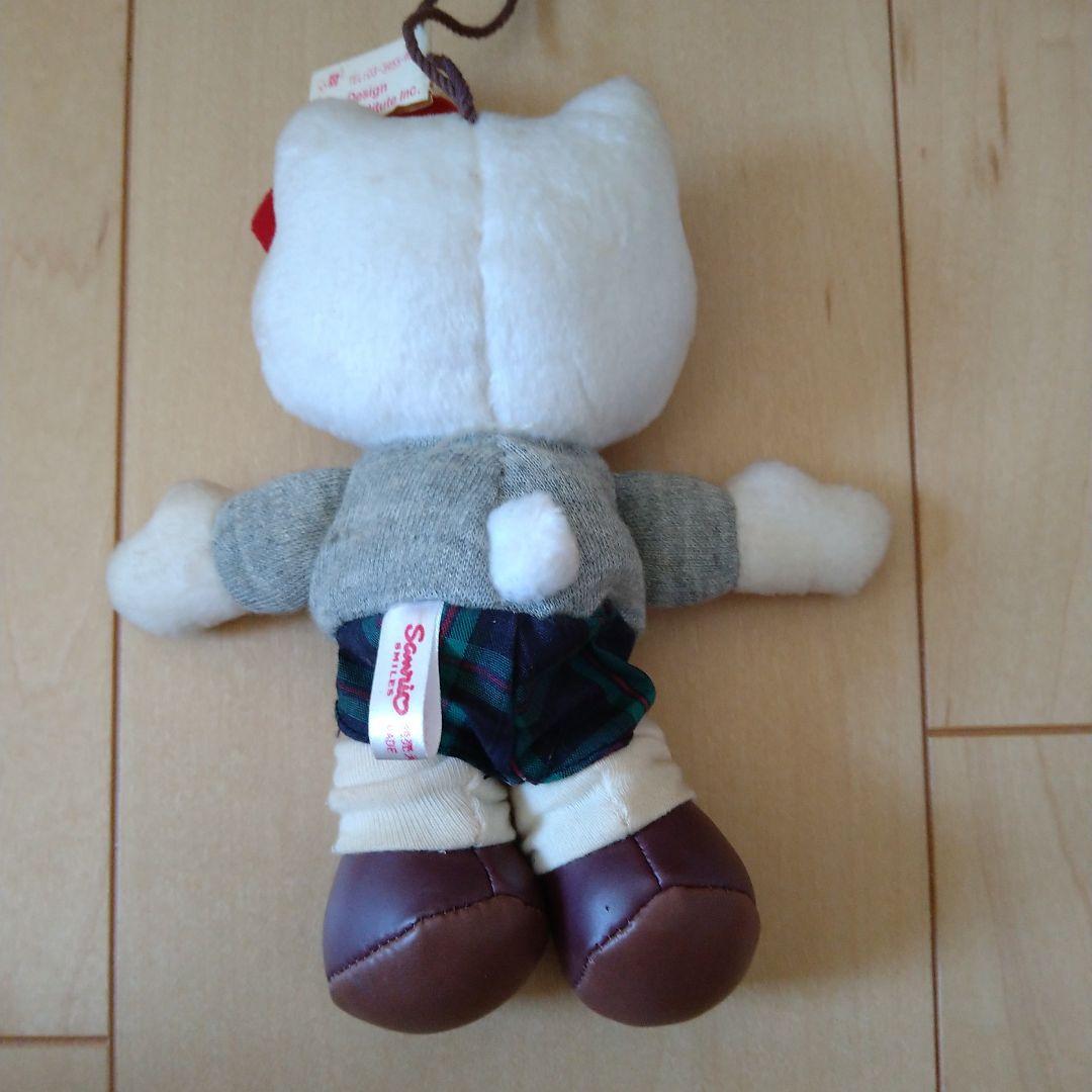 [値下げ]レトロ　キティ ぬいぐるみ JK　約16cm　サンリオ　ギャル　制服