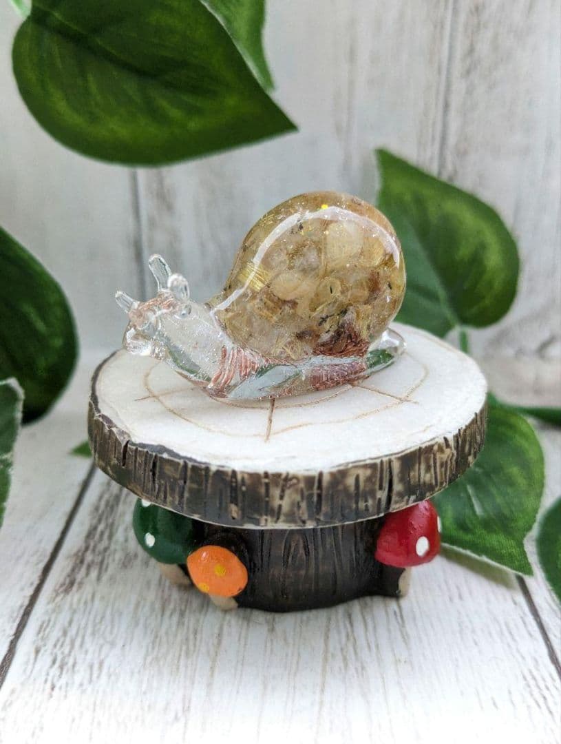 【イリィ】セレスタイトのかめちゃん形オルゴナイト☆他４点