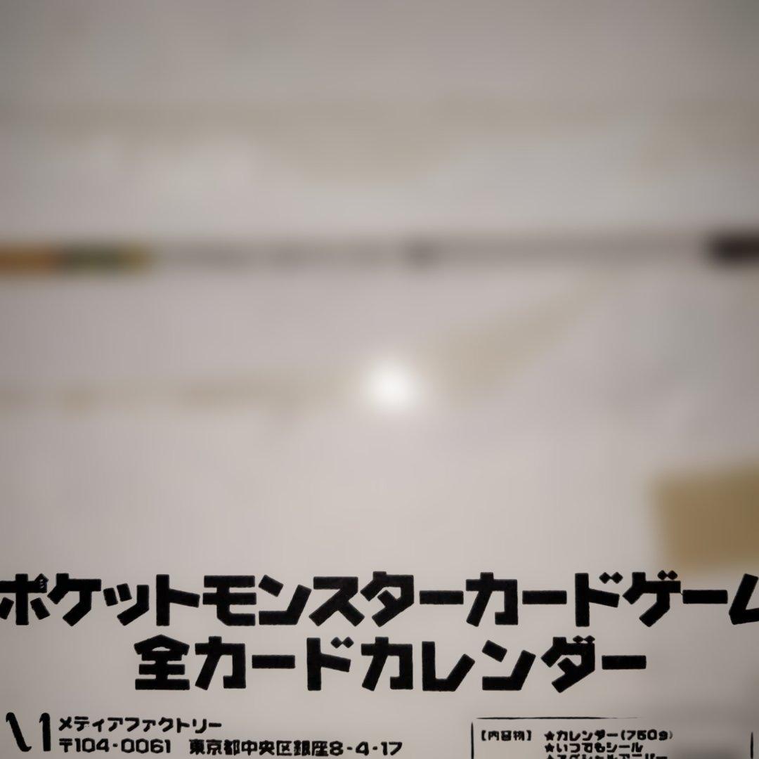 ポケモンカードゲーム2周年記念 全カードカレンダー お誕生日ピカチュウプロモ