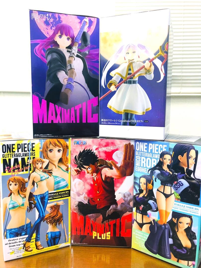 ONE PIECE ￼￼￼葬送のフリーレン 最新プライズフィギュア 5点SET