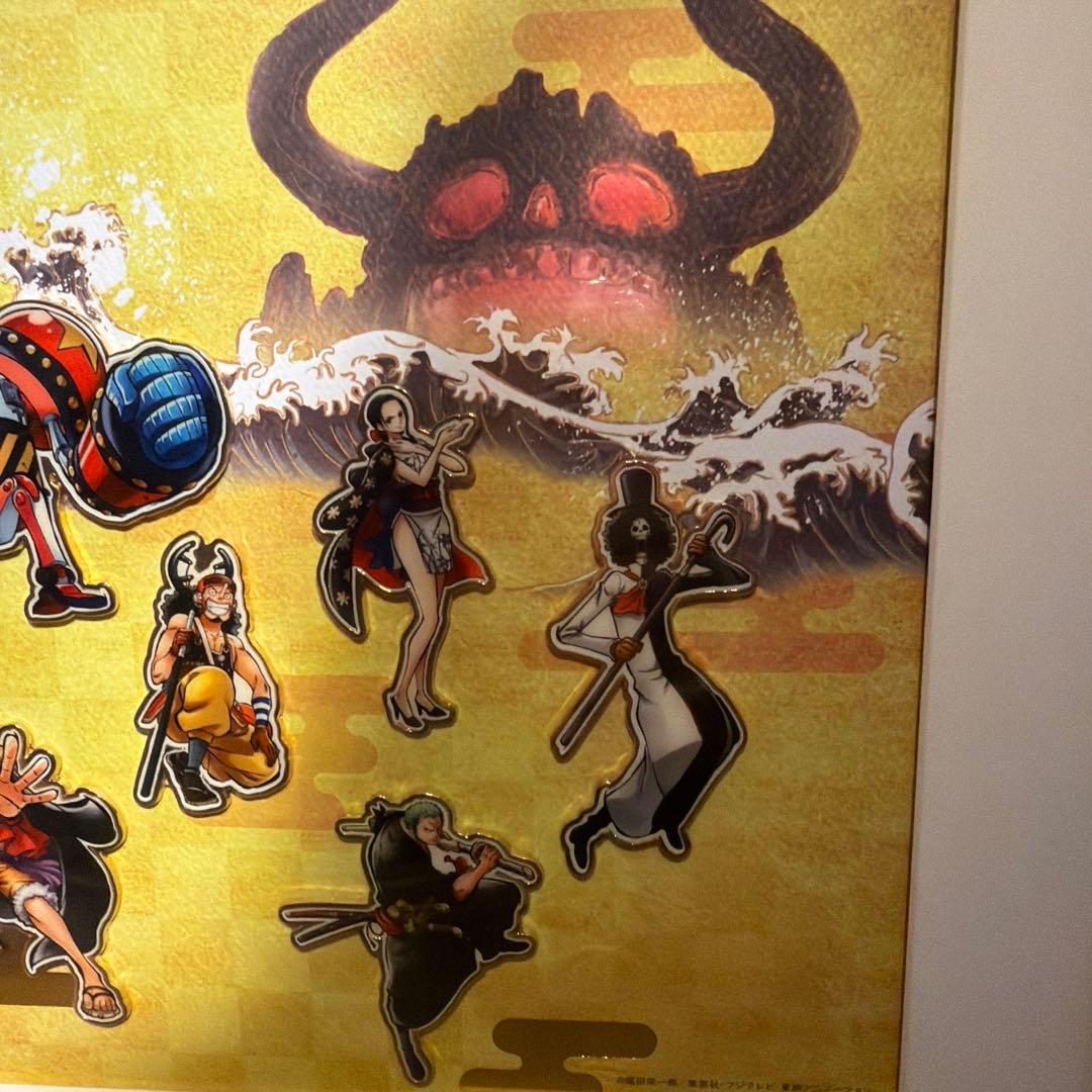 激レア　ONE PIECE 100巻＆1000話記念　麦わらの一味　額付きピンズ