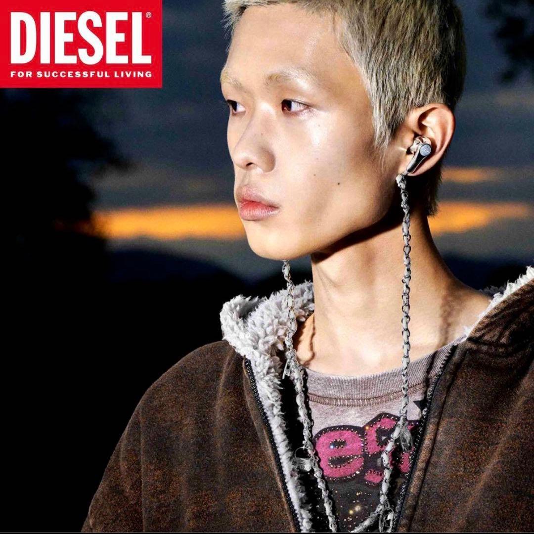 DIESEL ディーゼル シルバー 有線イヤホン