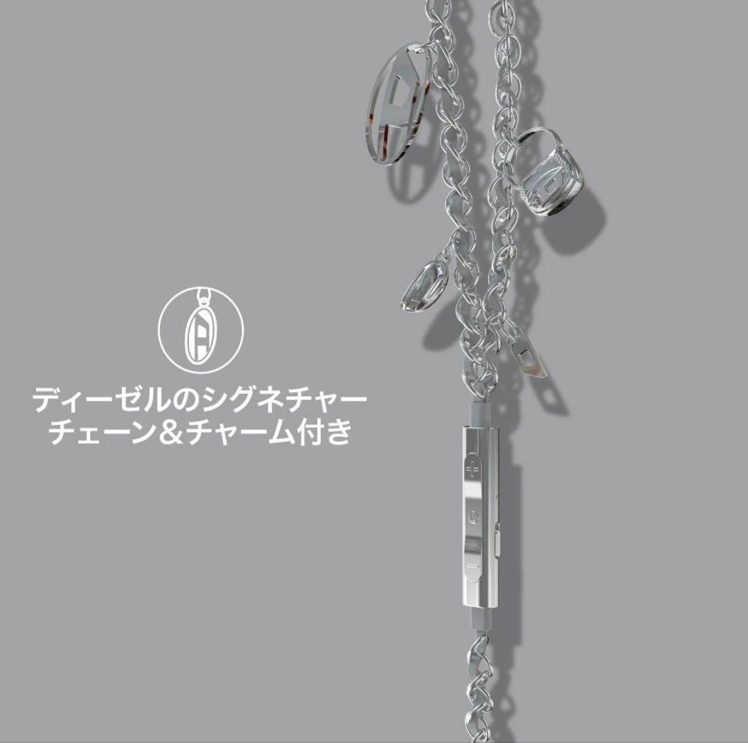 DIESEL ディーゼル シルバー 有線イヤホン