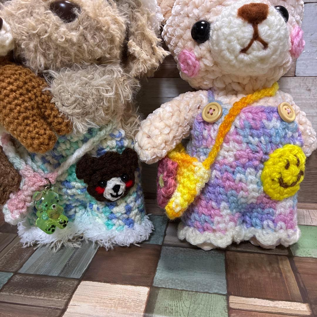 Pon.Pon　モコモコ毛糸のウサギさんあみぐるみ他