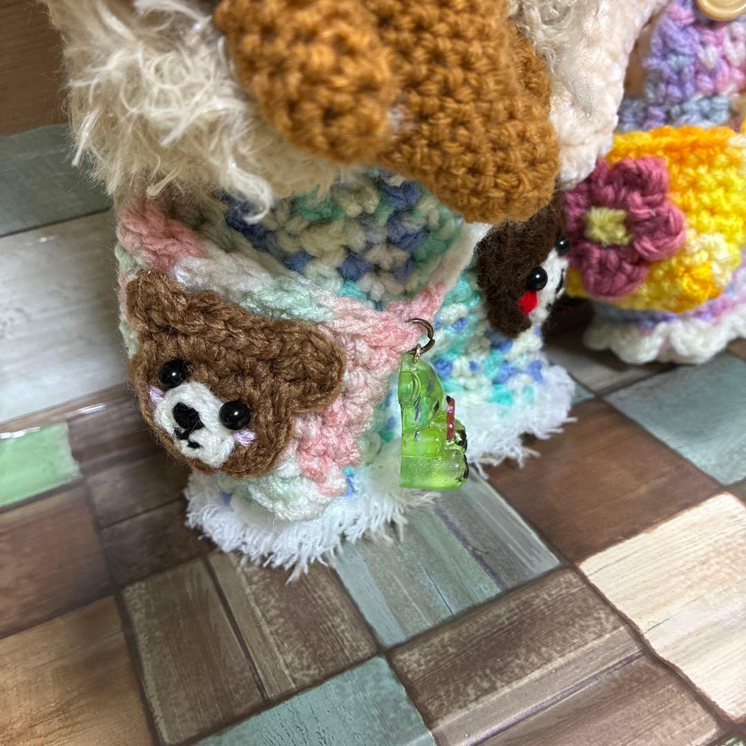 Pon.Pon　モコモコ毛糸のウサギさんあみぐるみ他