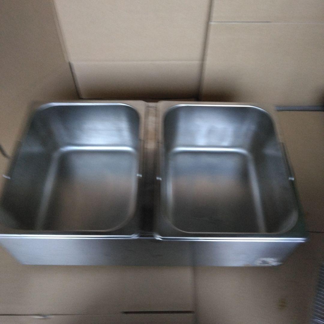 【中古】業務用 電気フライヤー 6L 二槽式