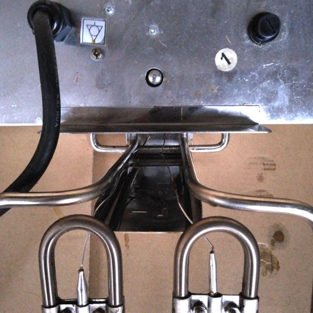 【中古】業務用 電気フライヤー 6L 二槽式