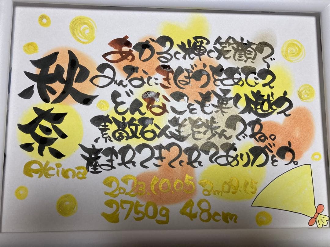 A4名前ポエム 還暦喜寿古希米寿傘寿誕生日記念日結婚出産卒業お祝いプレゼント