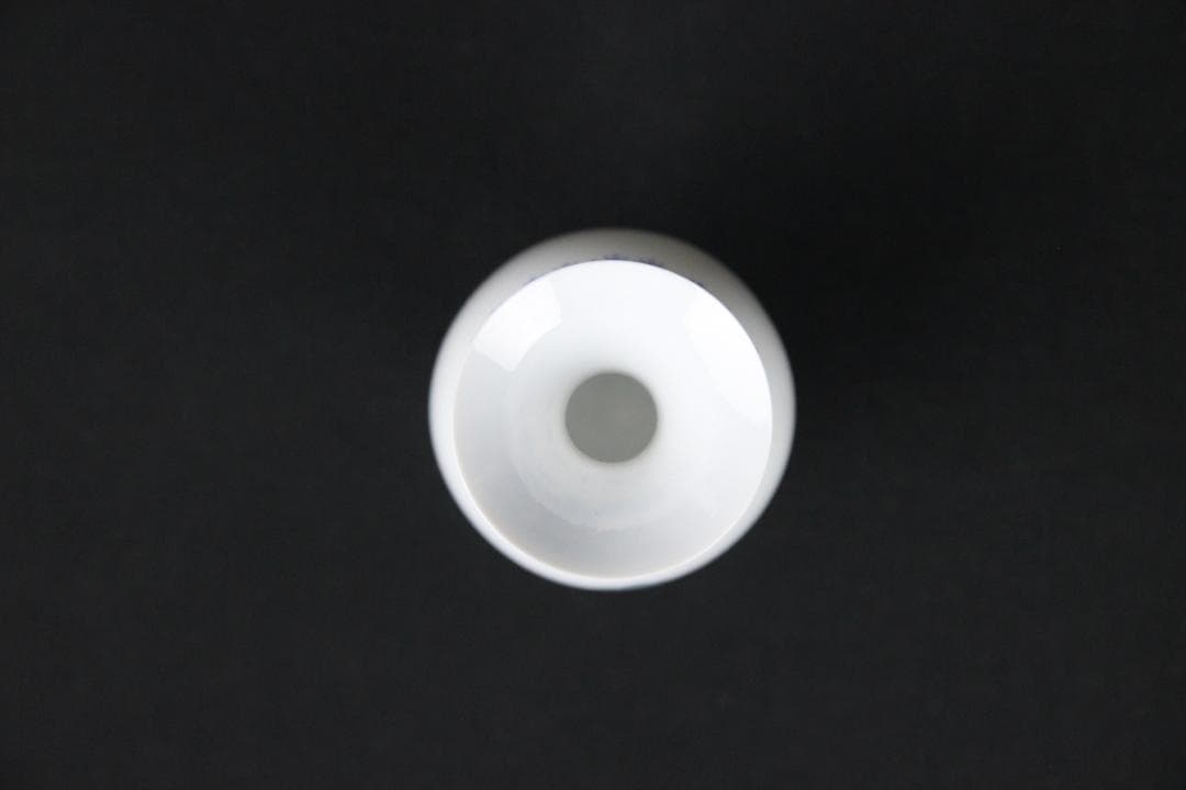 中国 花瓶 薄口 粉彩山水人物 唐物 花生 色絵 陶磁器 景徳鎮 FJ11-4