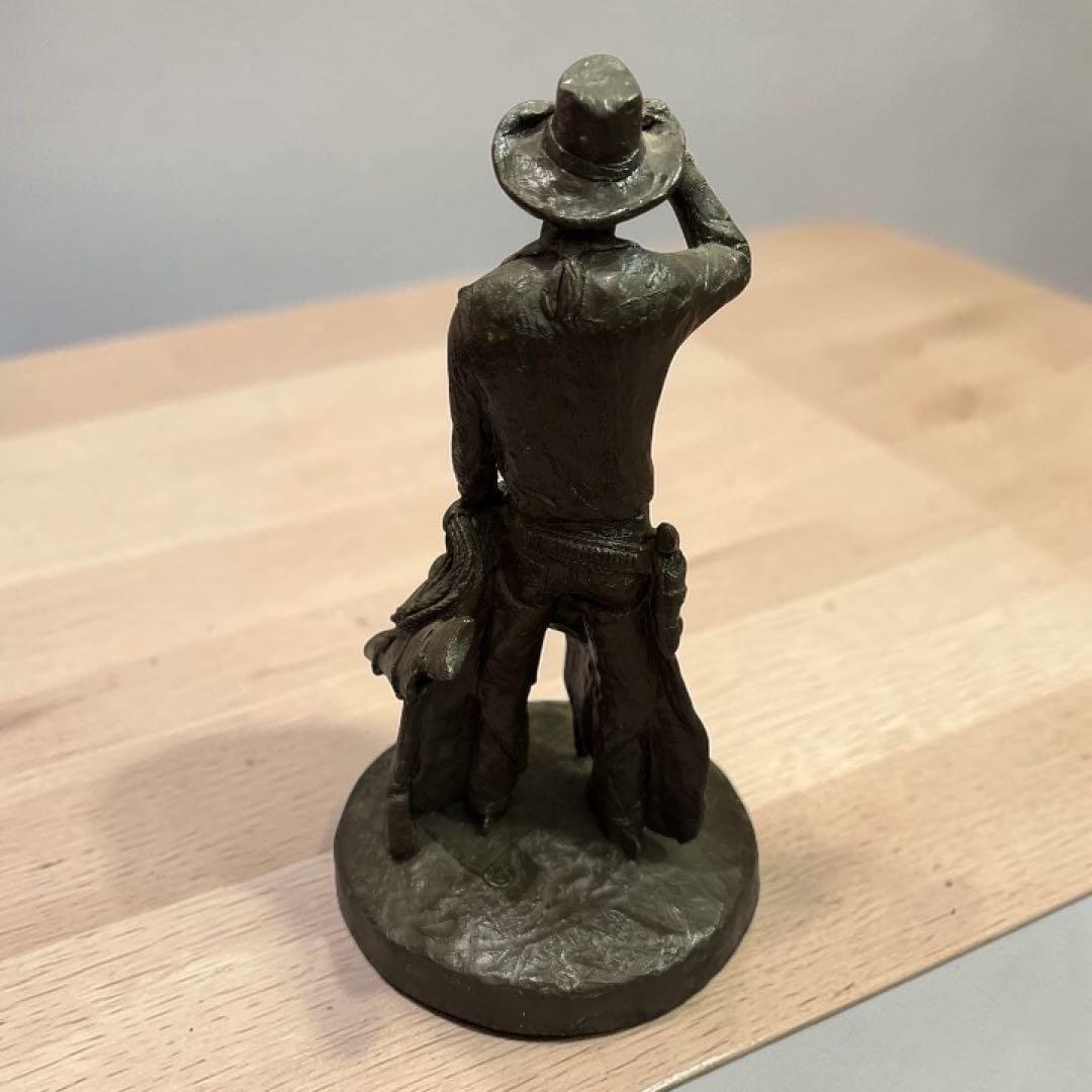 彫刻家 マイケルガーマン氏作 アンティーク彫刻　アメリカン　アート作品　西部マン