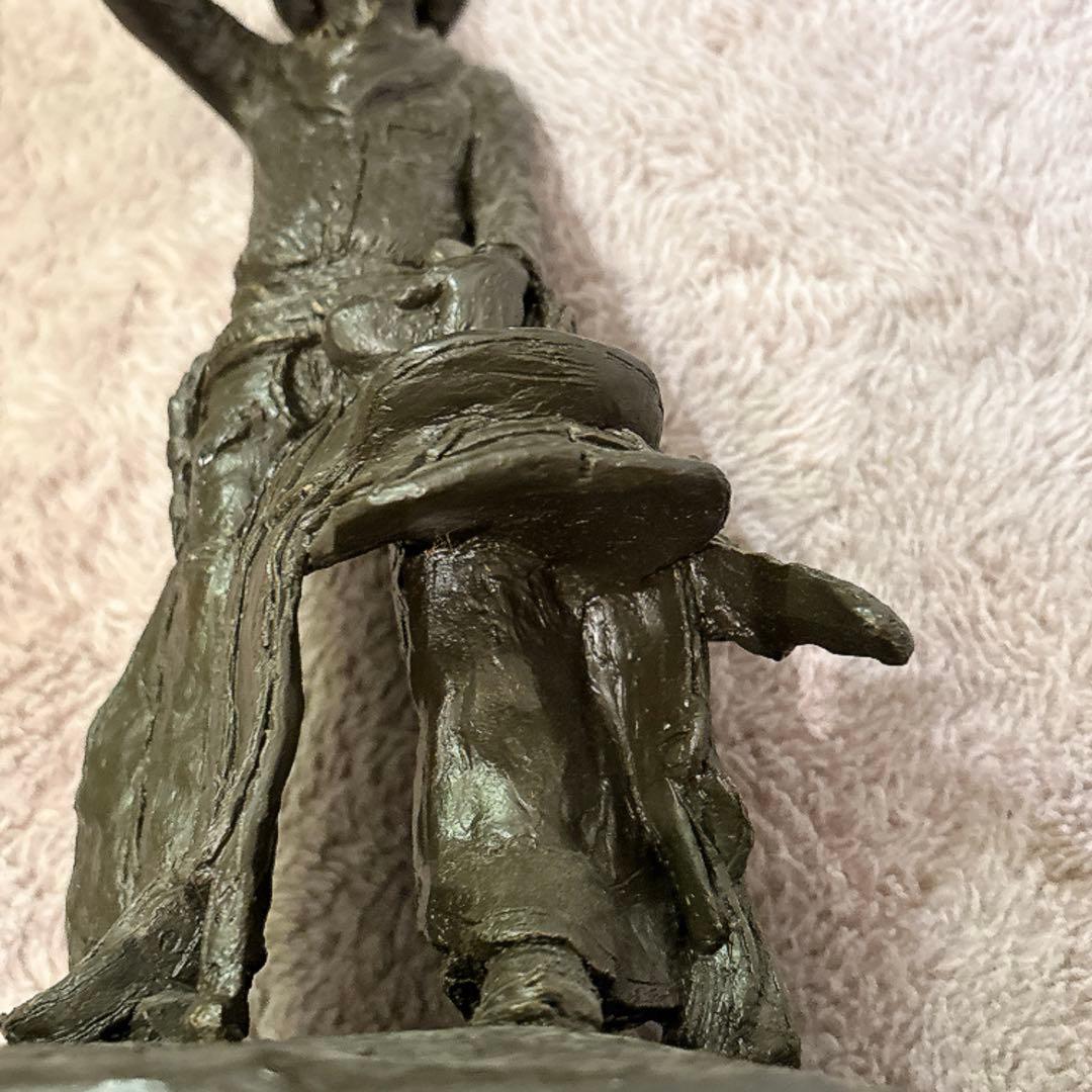 彫刻家 マイケルガーマン氏作 アンティーク彫刻　アメリカン　アート作品　西部マン