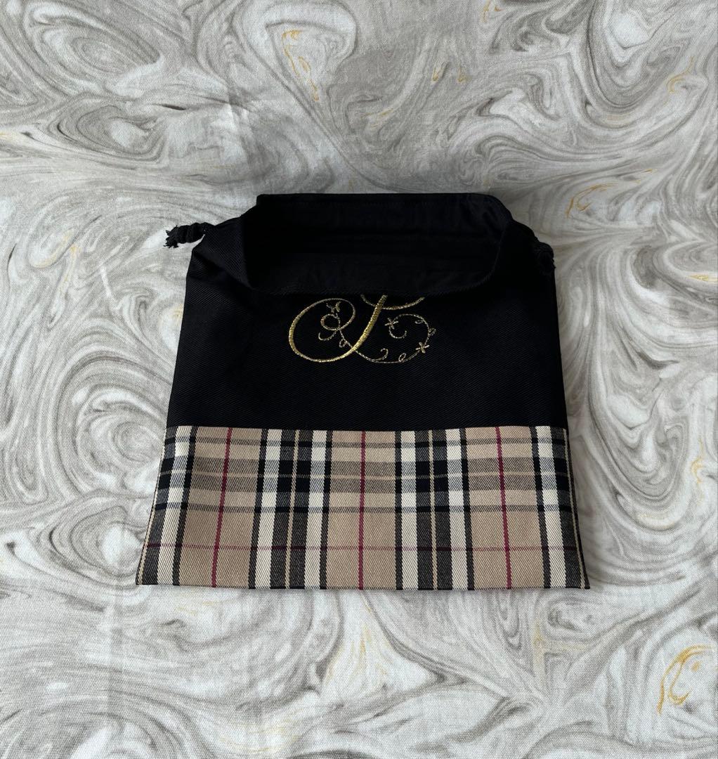 オーダー商品☆イニシャル刺繍入り入学、入園4点セット