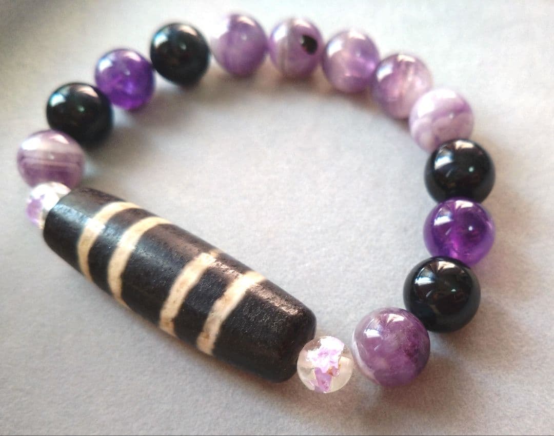 【線天珠ブレスレット】愛情・運気好転・厄除け・ヒーリング