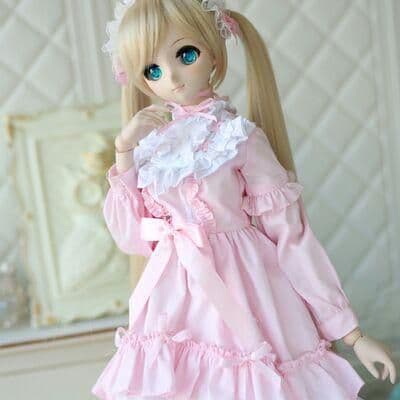 U64 BJD 1/3 ドール 衣装 ロリータ 洋服 4点セット ハンドメイ