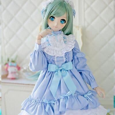 U64 BJD 1/3 ドール 衣装 ロリータ 洋服 4点セット ハンドメイ