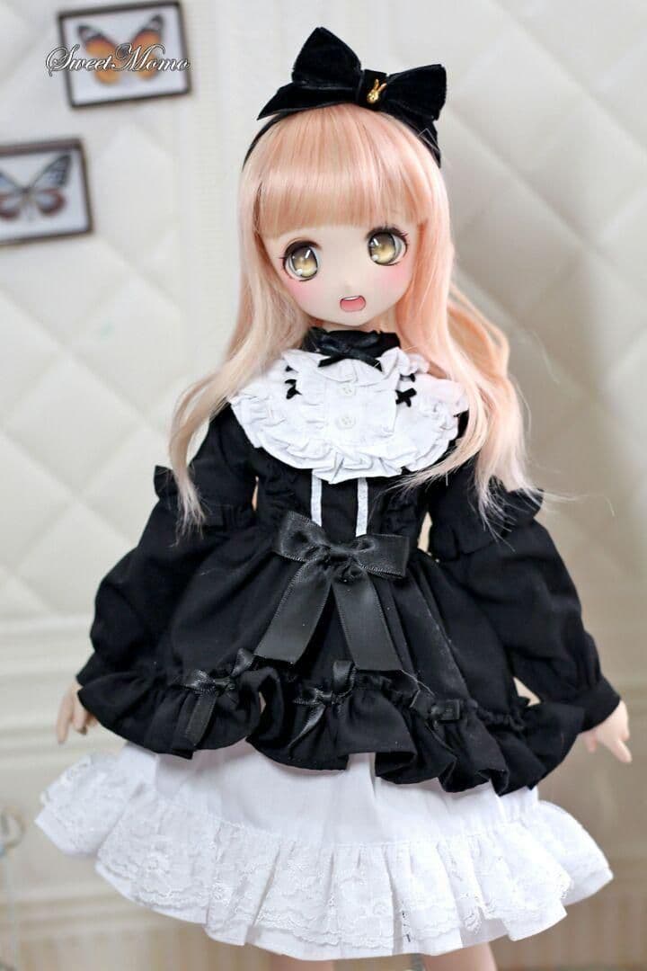 U64 BJD 1/3 ドール 衣装 ロリータ 洋服 4点セット ハンドメイ