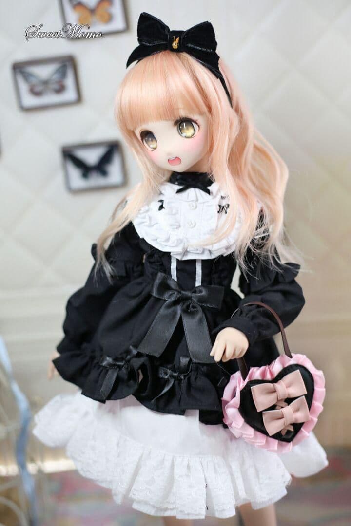 U64 BJD 1/3 ドール 衣装 ロリータ 洋服 4点セット ハンドメイ