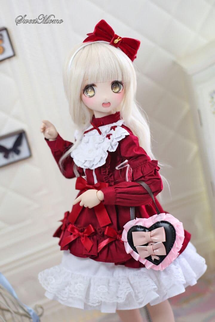 U64 BJD 1/3 ドール 衣装 ロリータ 洋服 4点セット ハンドメイ