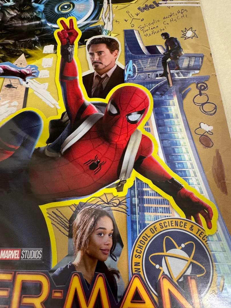 IMAXポスターA3 映画スパイダーマン：ホームカミング　海外特典アベンジャーズ