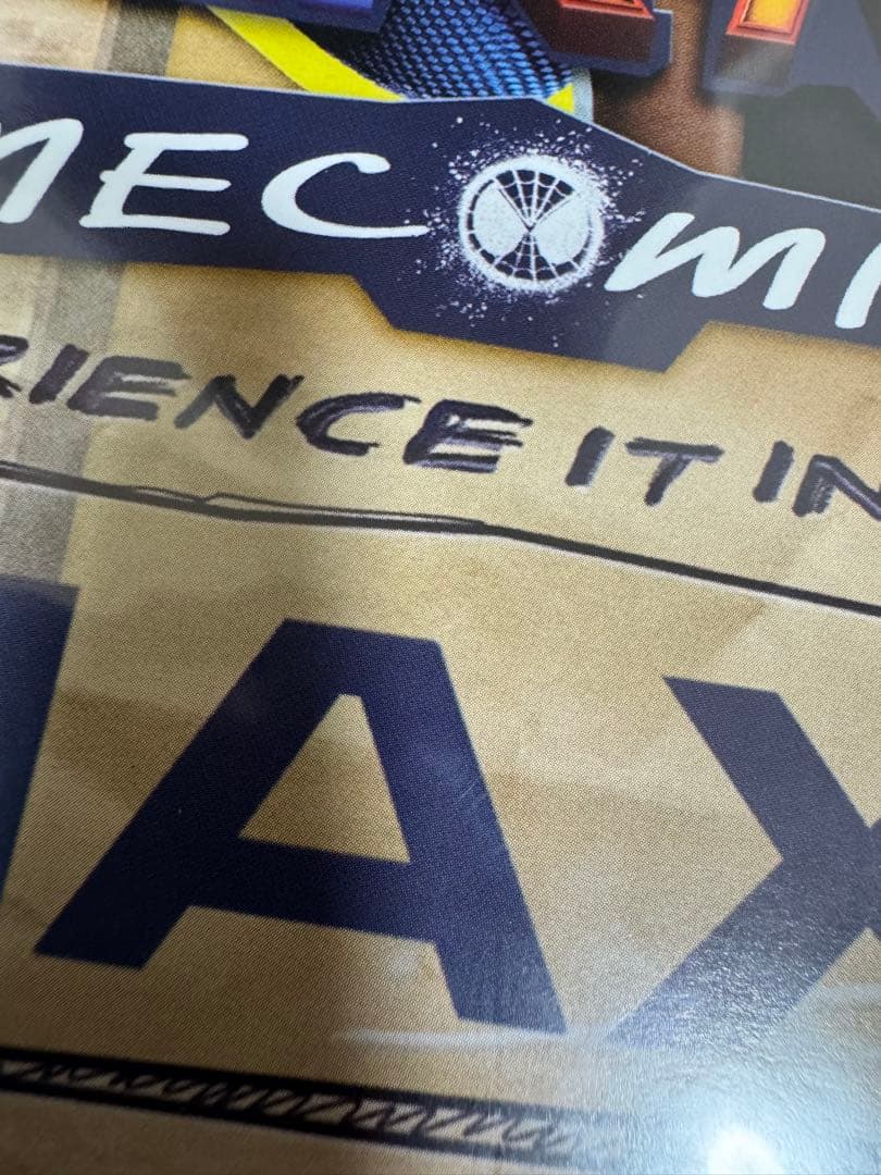 IMAXポスターA3 映画スパイダーマン：ホームカミング　海外特典アベンジャーズ