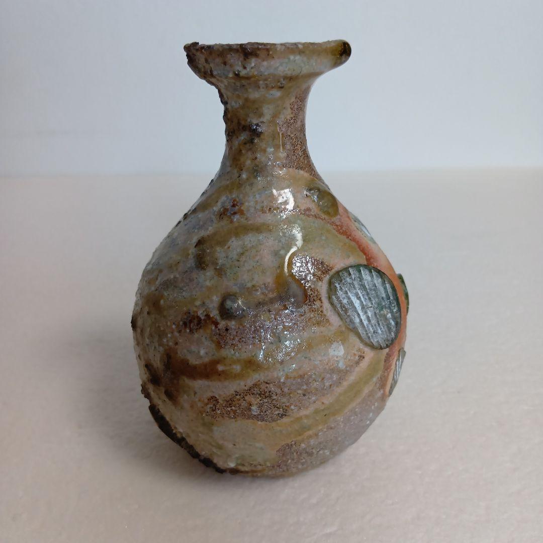 信楽焼　徳利　長岡正巳　信楽焼の名手