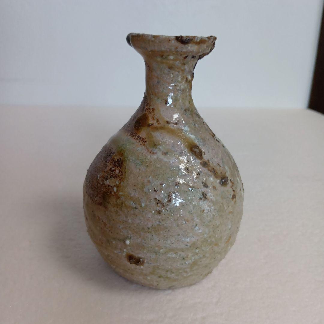 信楽焼　徳利　長岡正巳　信楽焼の名手